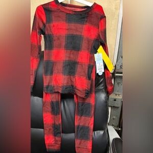 Cat & Jack Buffalo Plaid Pajama Set Soft Size 6